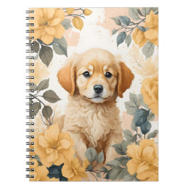 Cuaderno Animales para bebés | Cachorro de Golden Retriever