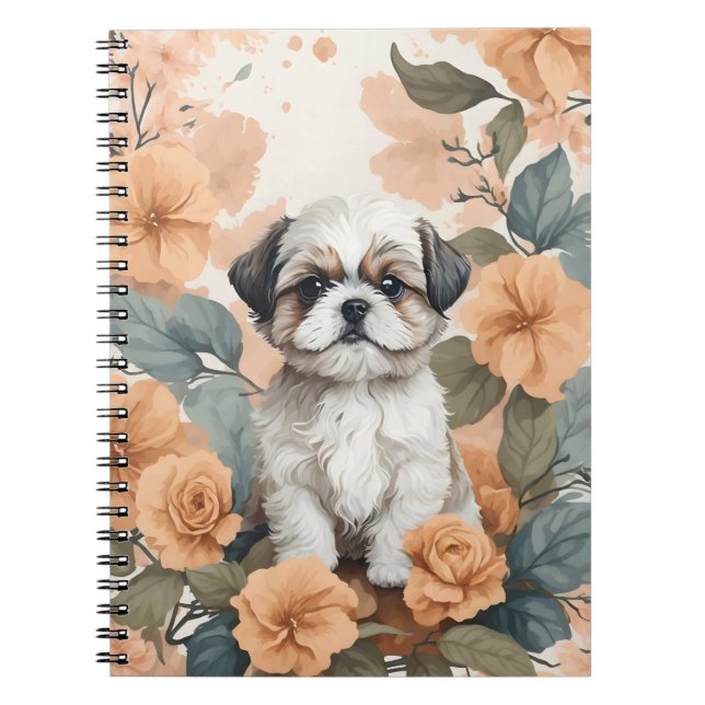 Cuaderno Animales para bebés, chihia Tzu (Frente)