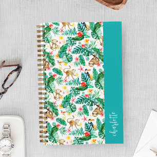 Cuaderno Animales Personalizados de la Selva Tropical Color