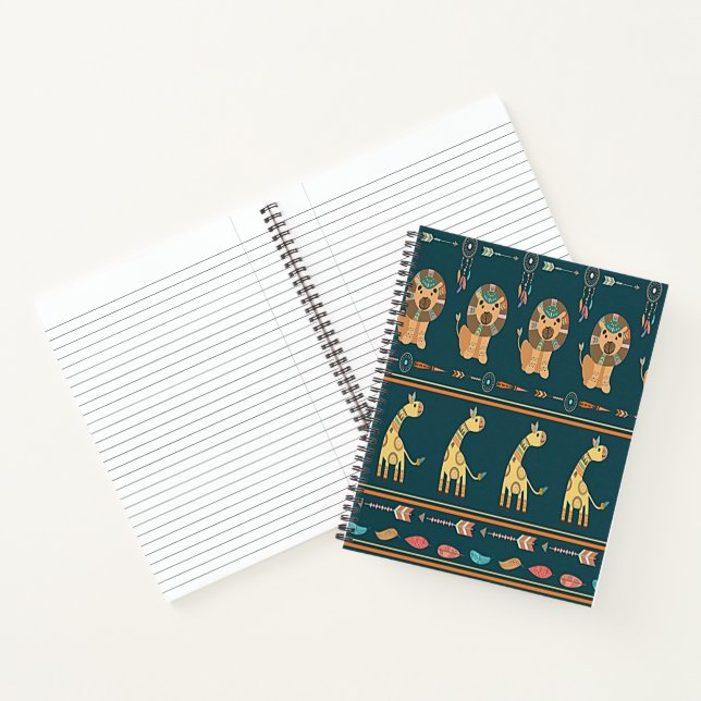 Cuaderno animales tribales (Interior)