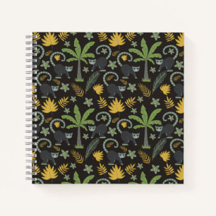 Cuaderno Animales tropicales patrón sin soldadura árbol de
