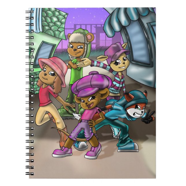 Cuaderno Animales y Gorras (Frente)