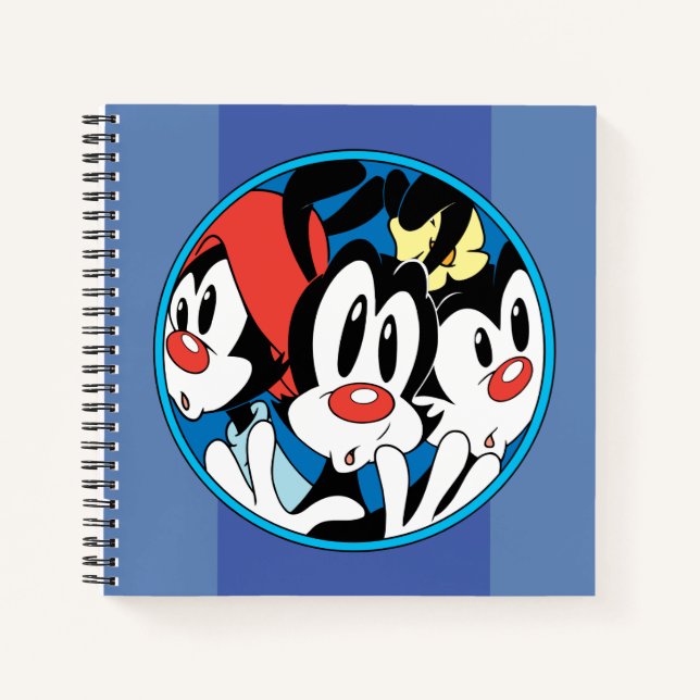 Cuaderno Animaniacs | Gráfico circular de hermanos Warner (Anverso)
