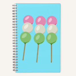 Cuaderno Anime Blue Pastel Dango Spiral Notebook