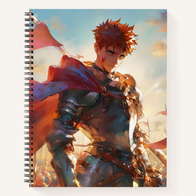Cuaderno Anime Boy Knight (Anverso)