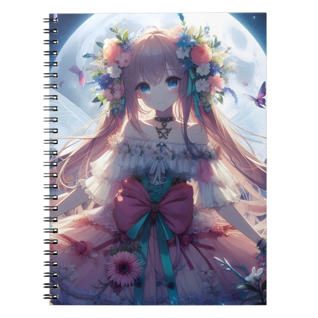 Cuaderno Anime Chica Flower Moon Fairy (Frente)