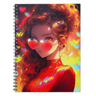 Cuaderno Anime Chica Hearts