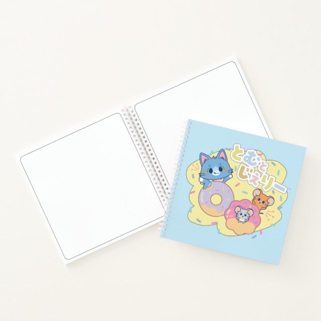 Cuaderno Anime Donut se ilumina con Tom, Jerry y Tuffy (Interior)