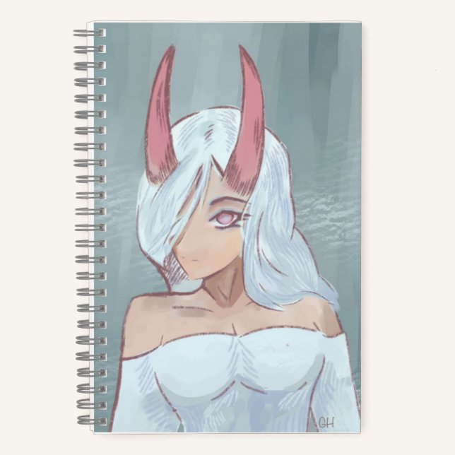 Cuaderno Anime, girl, fantasie  (Anverso)