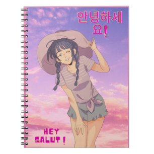 Cuaderno Anime manga chica