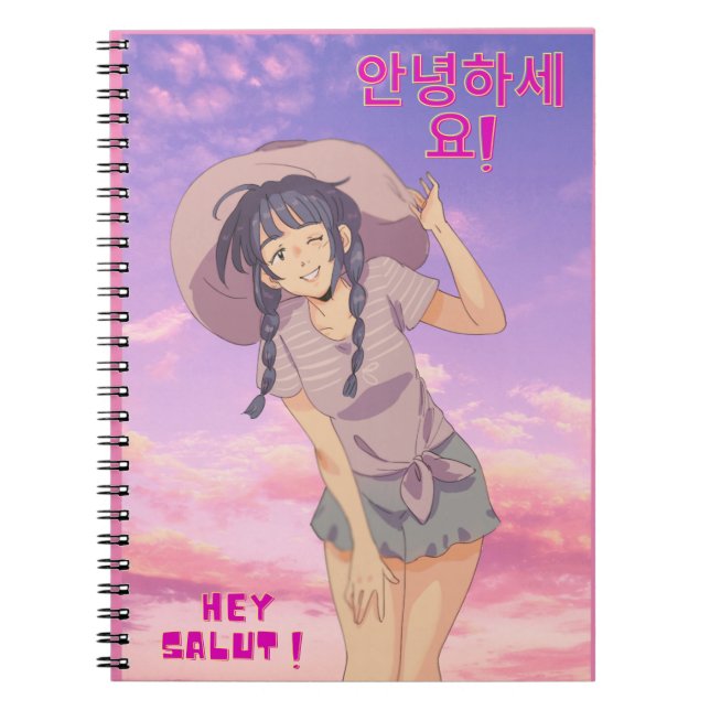 Cuaderno Anime manga chica (Frente)