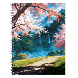 Cuaderno Anime natural landscape