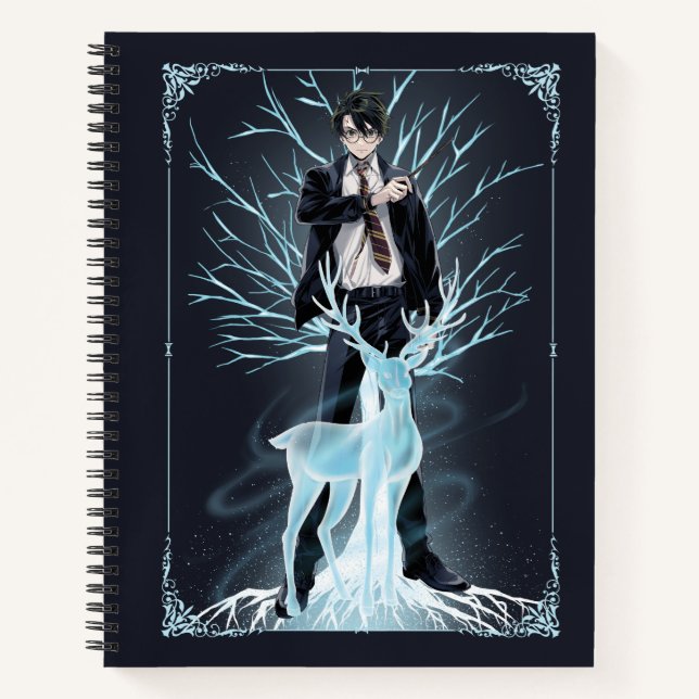 Cuaderno Anime PATRONUS DE CIERVO HARRY POTTER™ (Anverso)