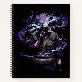 Cuaderno Anime Style Black: Kakashi Hatake Spiral Cover