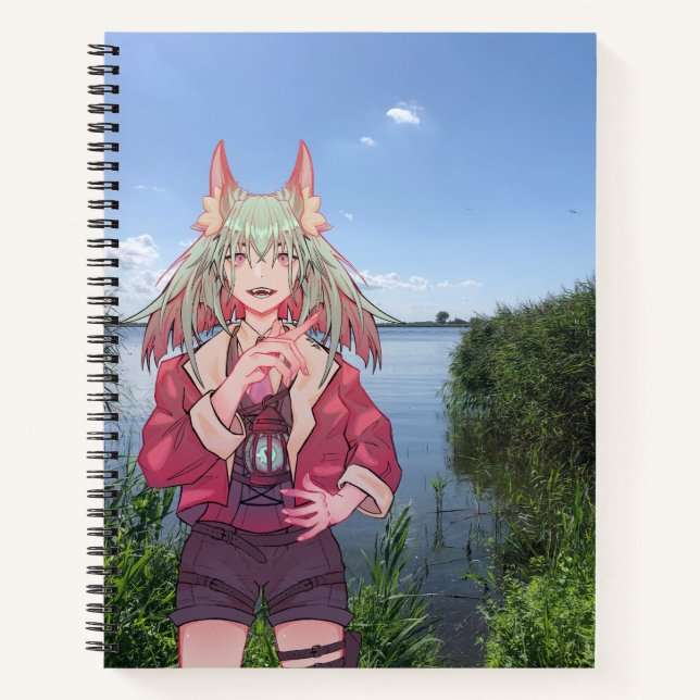 Cuaderno anime, V Tuber, VTuber, lake (Anverso)