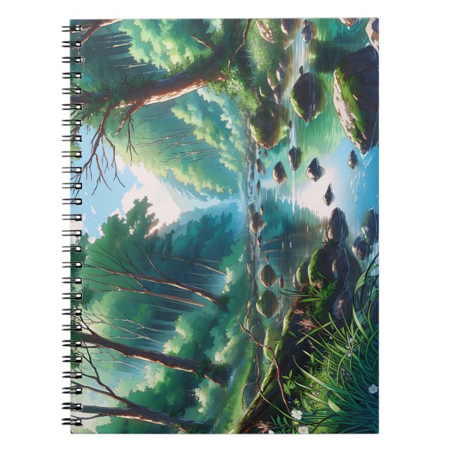 Cuaderno Anime Waldlandschafts Grafik (Frente)