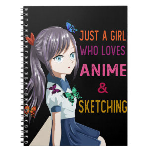 Cuaderno Anime Y Esbozo, Sólo Un Chica Que Ama A Anime
