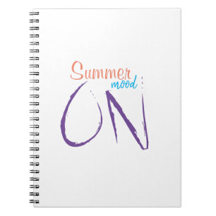 Cuaderno Ánimo de verano en el portátil
