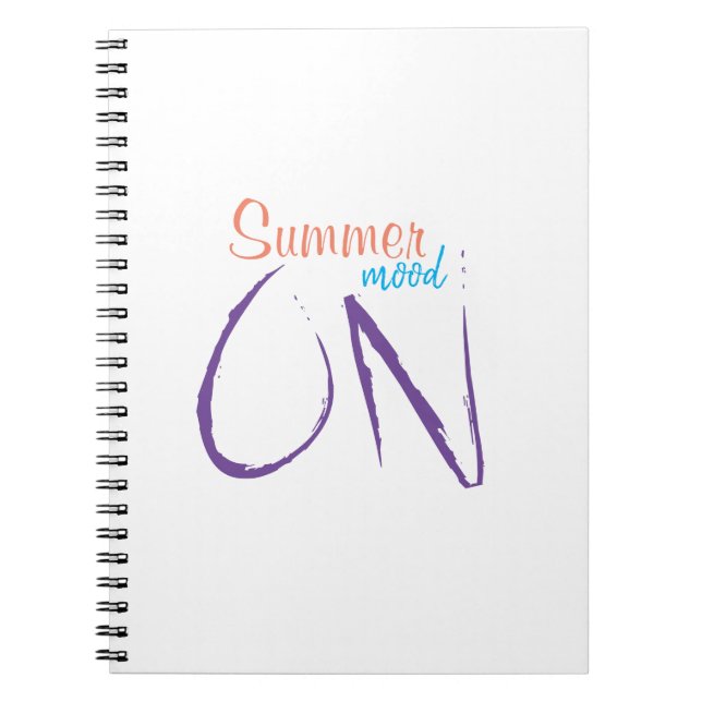 Cuaderno Ánimo de verano en el portátil (Frente)