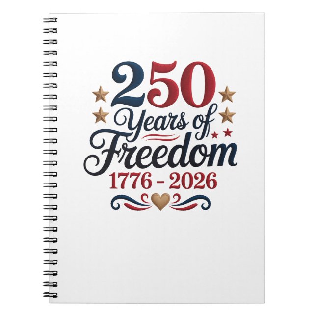 Cuaderno Aniversario 250 de América (Frente)