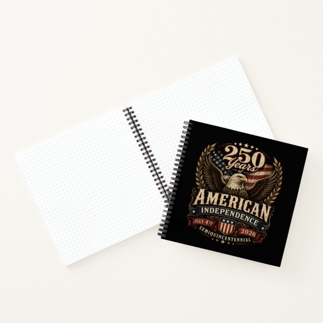 Cuaderno Aniversario 250 de Estados Unidos EE. UU. (Interior)