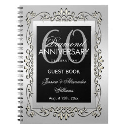 Cuaderno Aniversario de boda decorativo elegante de la