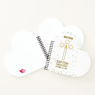 Cuaderno Aniversario de la Cruz del Oro del Bautismo Person