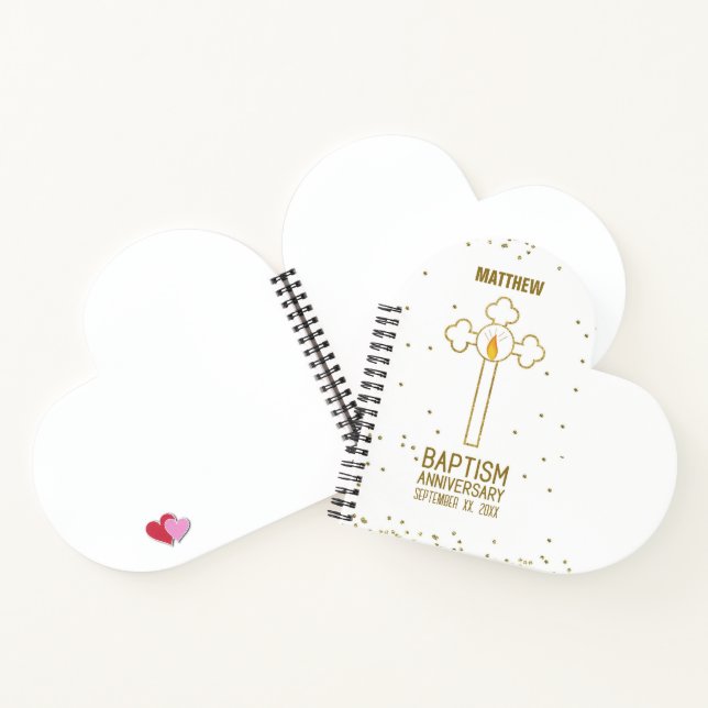 Cuaderno Aniversario de la Cruz del Oro del Bautismo Person (Interior)