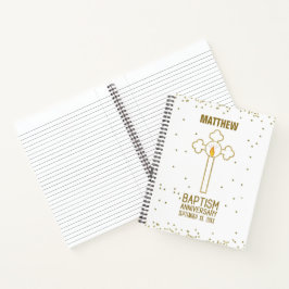 Cuaderno Aniversario de la Cruz del Oro del Bautismo Person