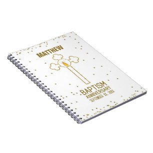 Cuaderno Aniversario de la Cruz del Oro del Bautismo Person