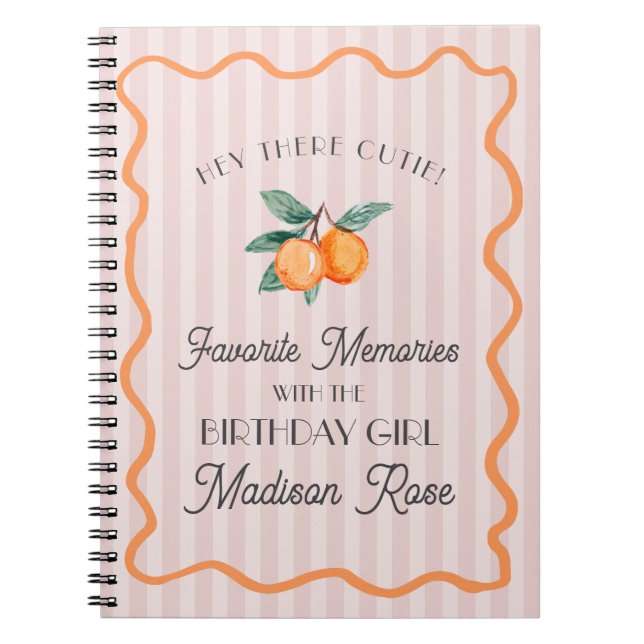 Cuaderno Aniversario de los Recuerdos favoritos de la peque (Frente)