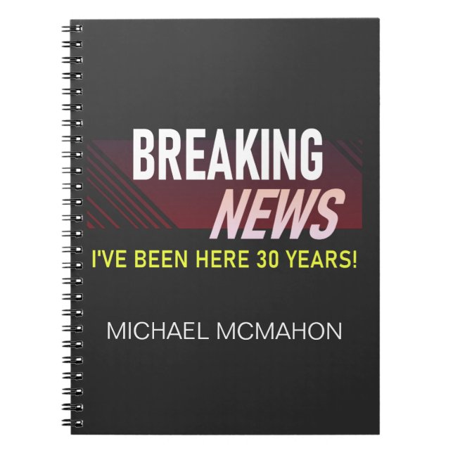 Cuaderno Aniversario del trabajo de 30 años 30 Empleados Ac (Frente)