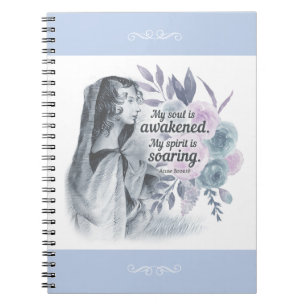 Cuaderno Anne Bronte Cita Mi Alma Es Floral Despertada