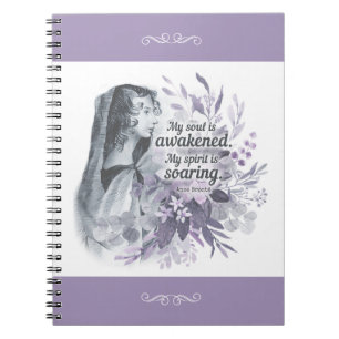 Cuaderno Anne Bronte Cita Mi Alma Es Floral Despertada