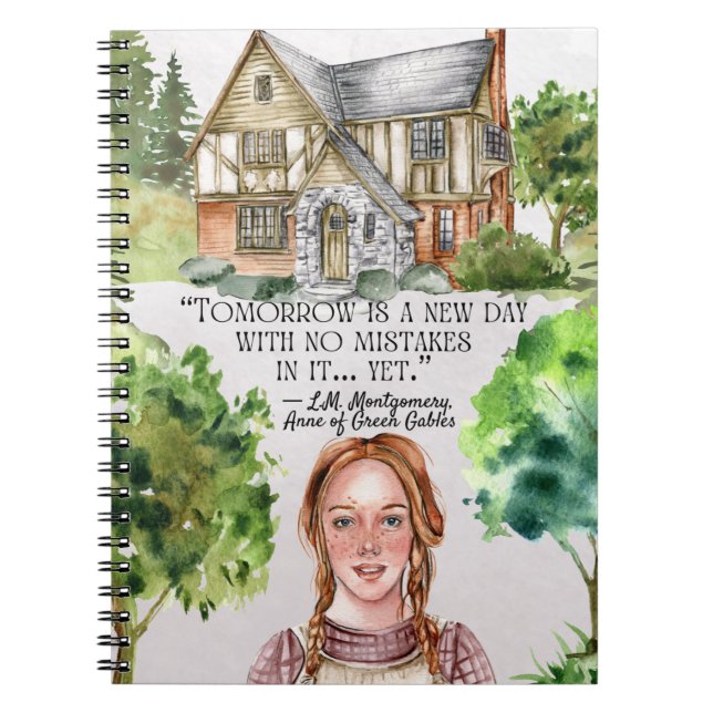 Cuaderno Anne de Green Gables Cita Notebook (Frente)