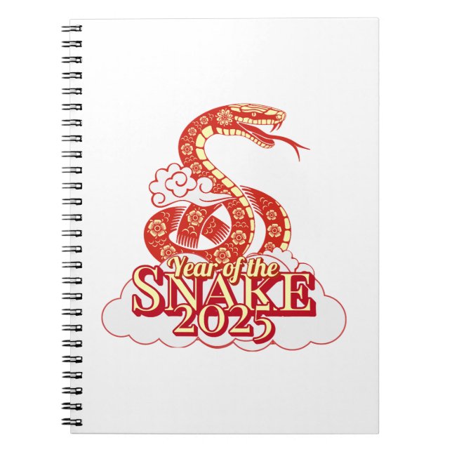 Cuaderno Año de la serpiente Año Nuevo chino 2025 (Frente)
