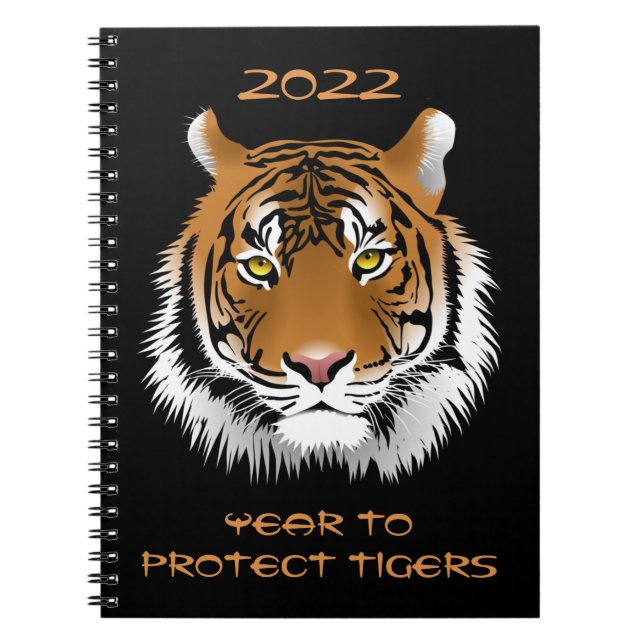 Cuaderno Año de protección de los tigres 2022 (Frente)
