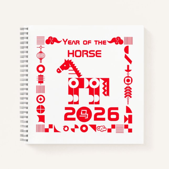 Cuaderno Año del caballo 2026 (Anverso)