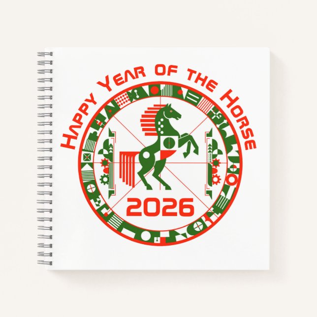 Cuaderno Año del caballo 2026 (Anverso)
