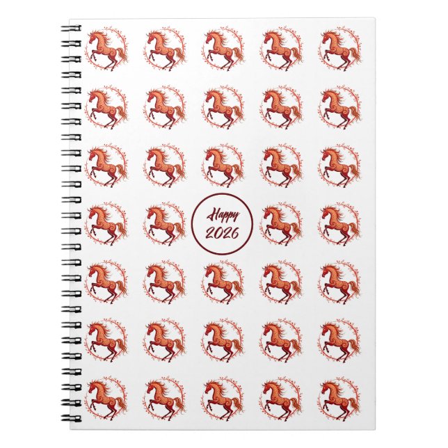 Cuaderno Año del caballo 2026 (Frente)