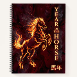 Cuaderno Año del Caballo - Fuego Zodiaco Chino