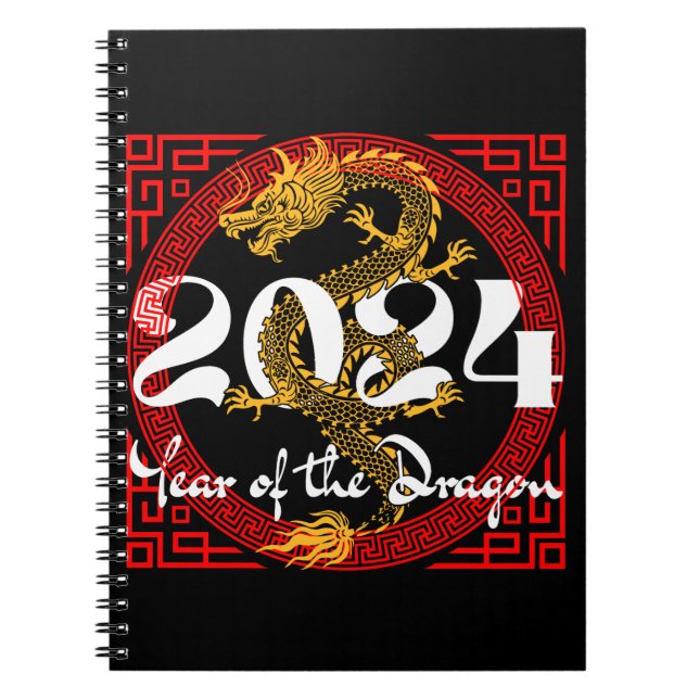 Cuaderno Año del Dragón 2024 zodiaco chino (Frente)