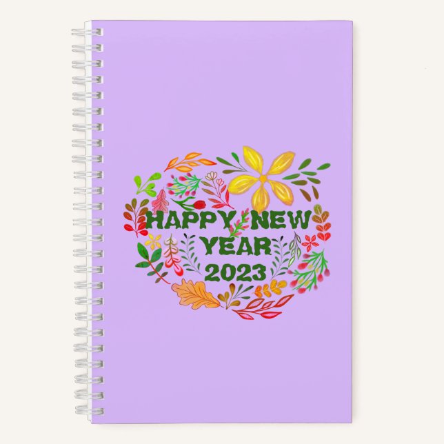 CUADERNO AÑO NUEVO FELIZ PERSONALIZADO 20XX (Anverso)