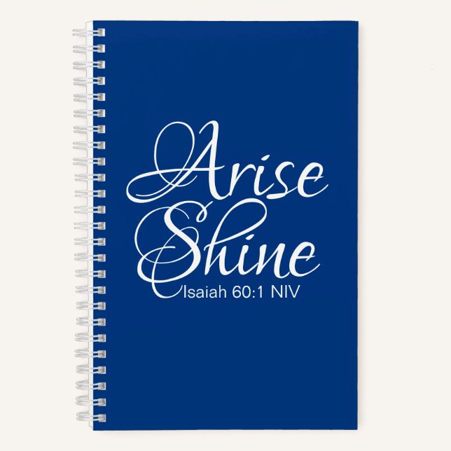Cuaderno Año Nuevo inspirador y brillante fe (Anverso)