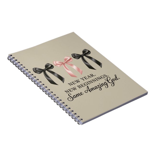 Cuaderno Año Nuevo Nuevos Comienzos Mismo Dios Increíble Re (Lado Derecho)