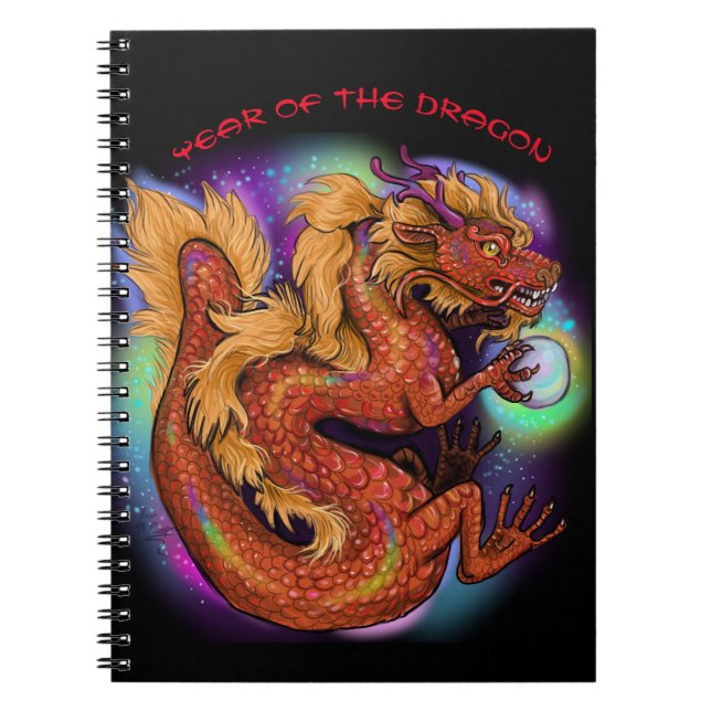 Cuaderno Año zodiaco del dragón chino (Frente)