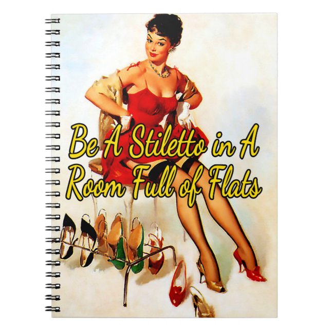 Cuaderno Años 1950 probando zapatos por Gil Elvgren (Frente)