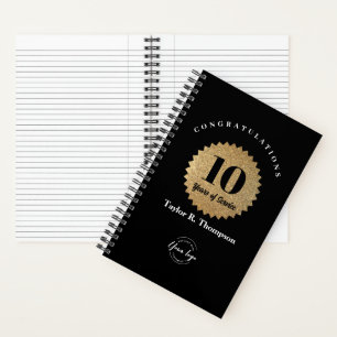 Cuaderno Años de Servicio Personalizados para el Personal R