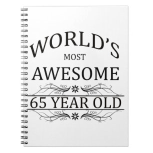 Cuaderno Años más impresionantes del mundo los 65