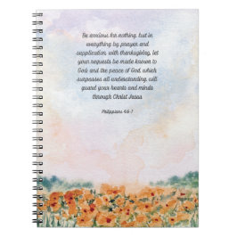 Cuaderno Ansioso por nada bíblico contra diario